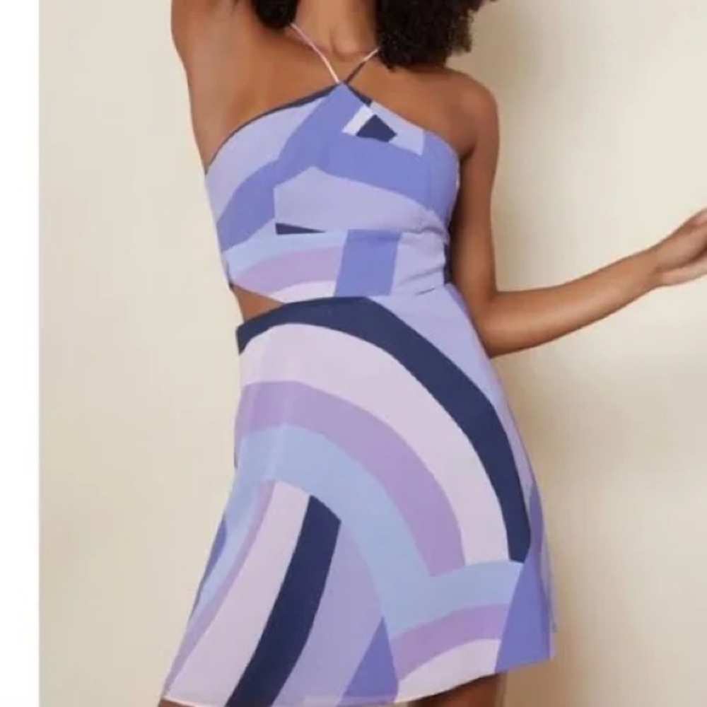 Hutch Purple Mini Dress